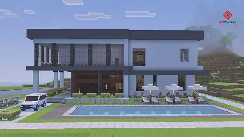 modern house 7 with furnitures map thumbnail