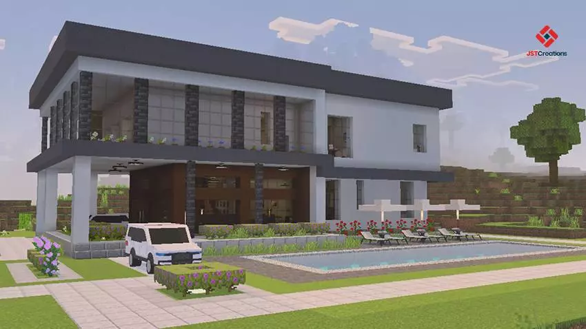 modern house 7 with furnitures map screenshot