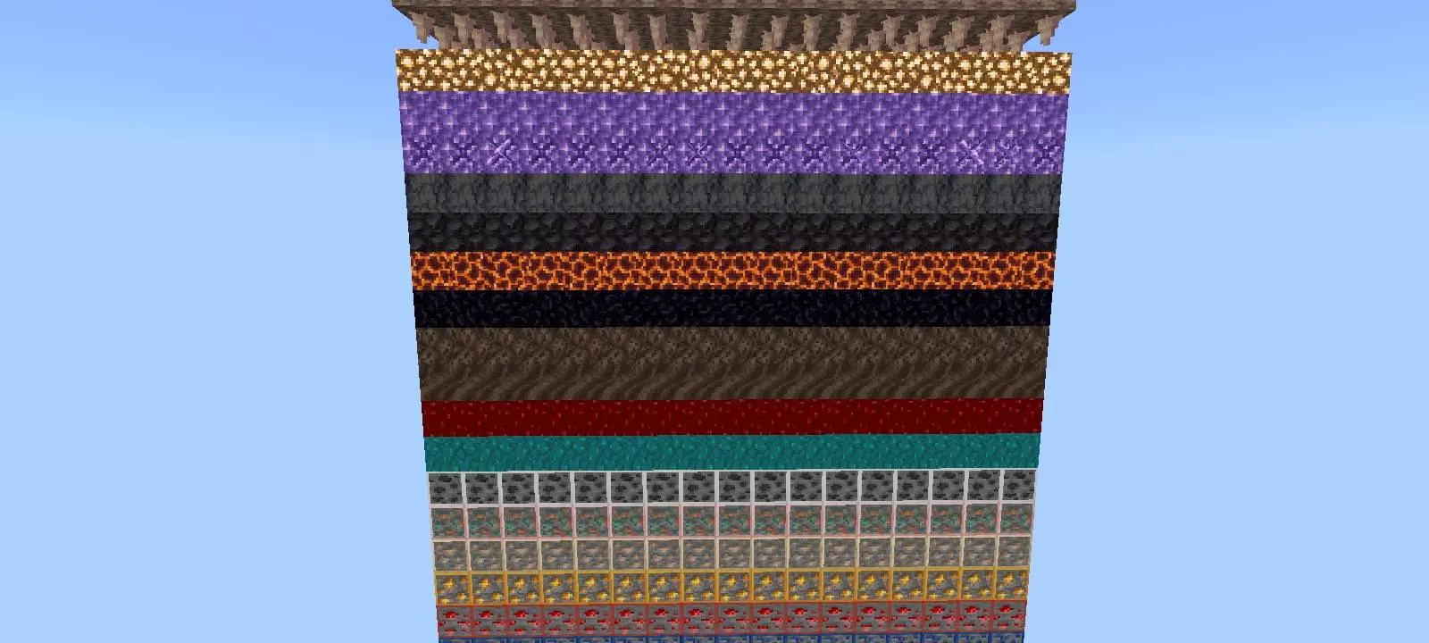 a 100 layer challenge single chunk edition map screenshot