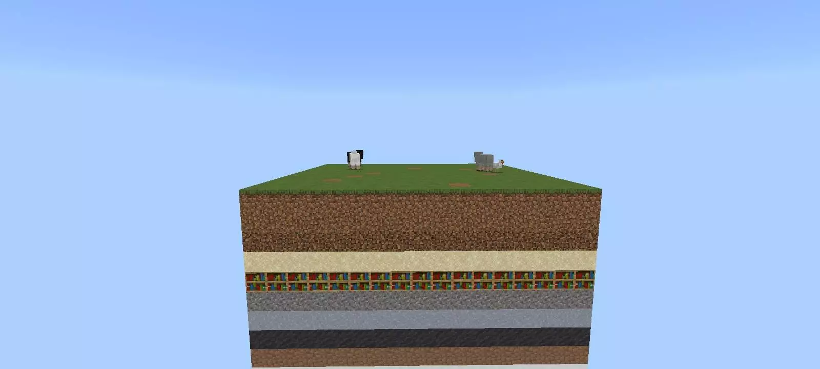 a 100 layer challenge single chunk edition map screenshot