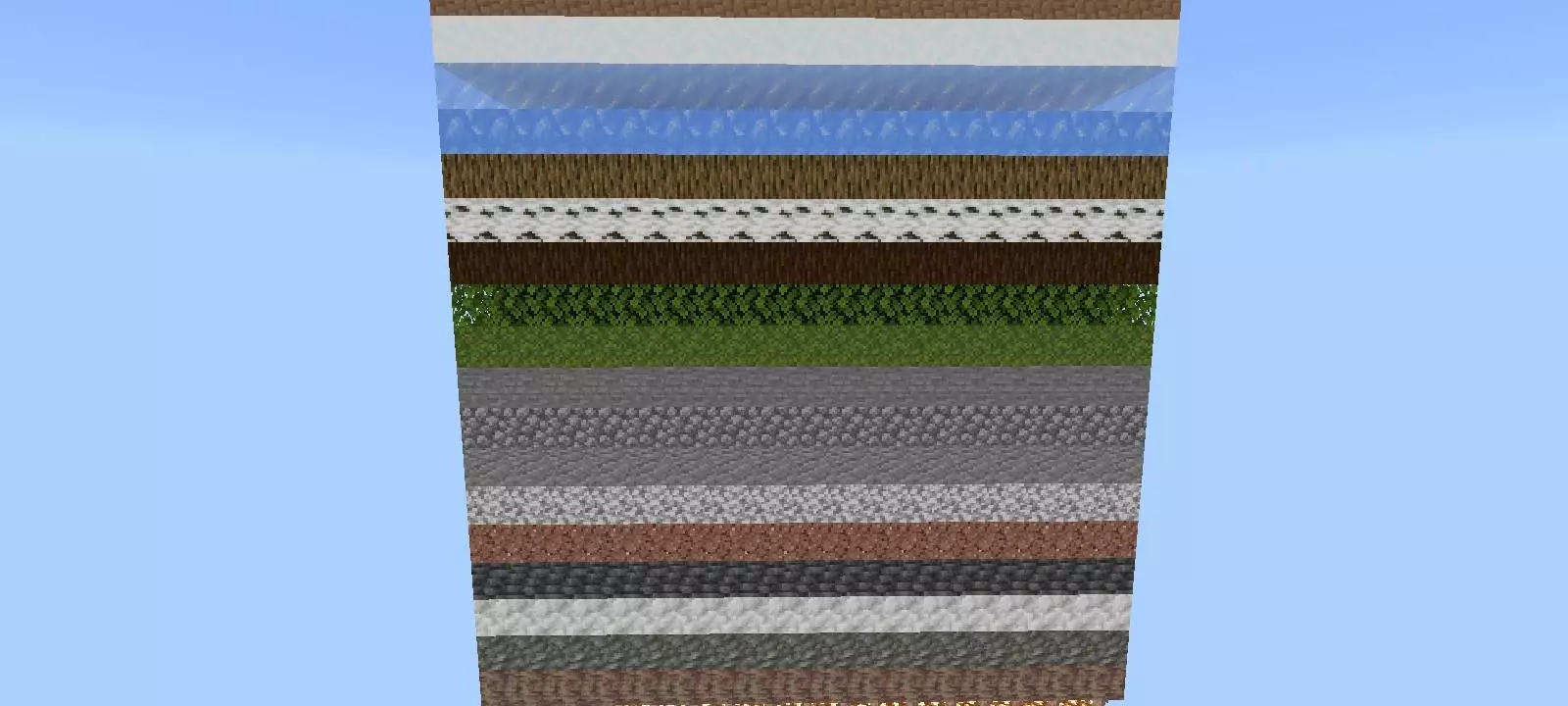 a 100 layer challenge single chunk edition map screenshot