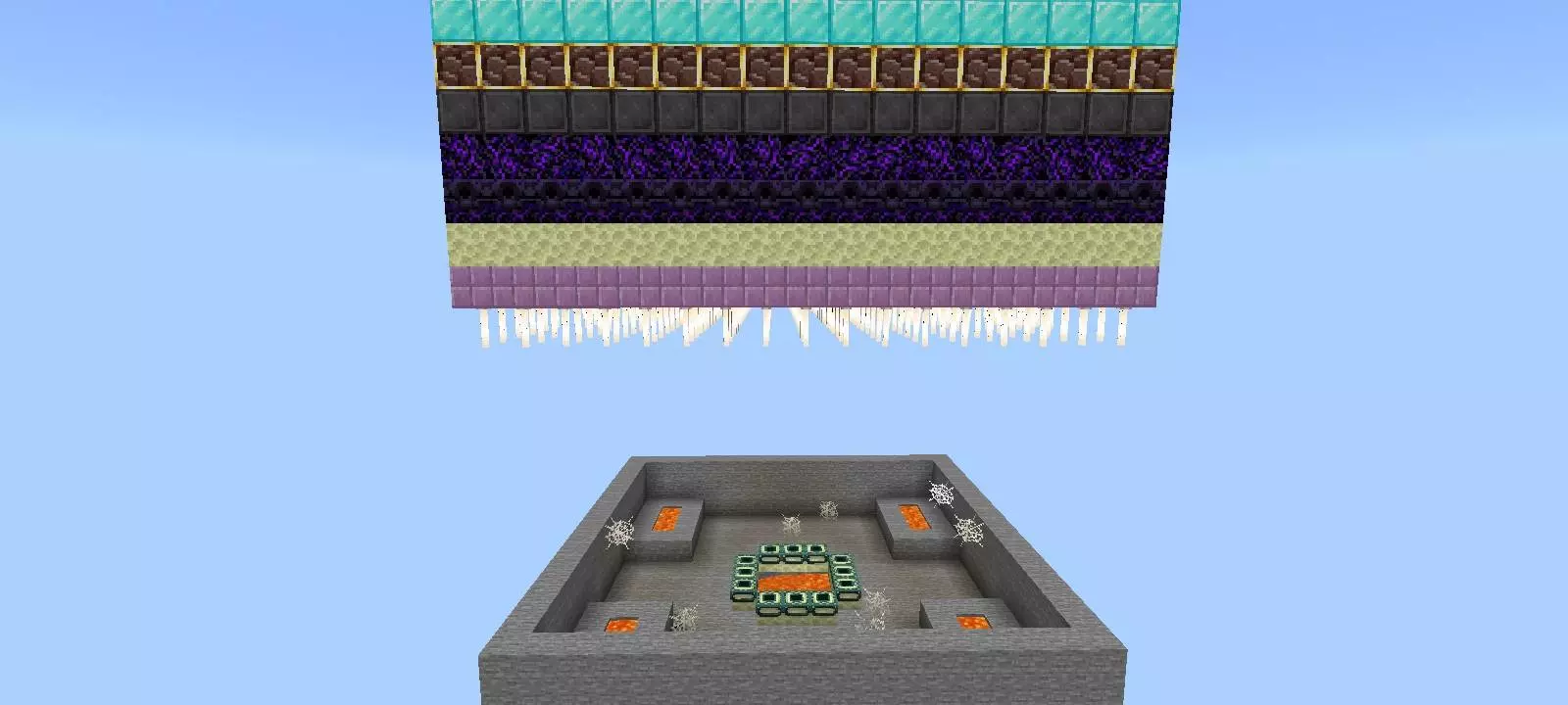 a 100 layer challenge single chunk edition map screenshot