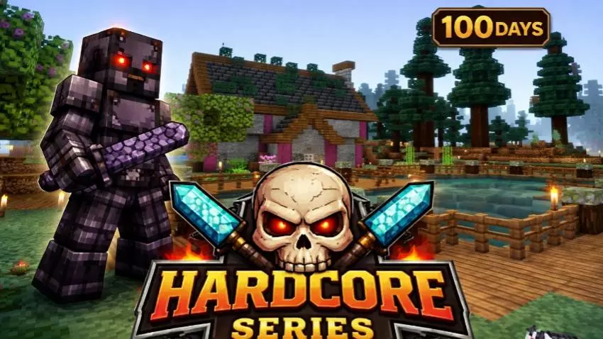 a 100 days in minecraft hardcore world map thumbnail