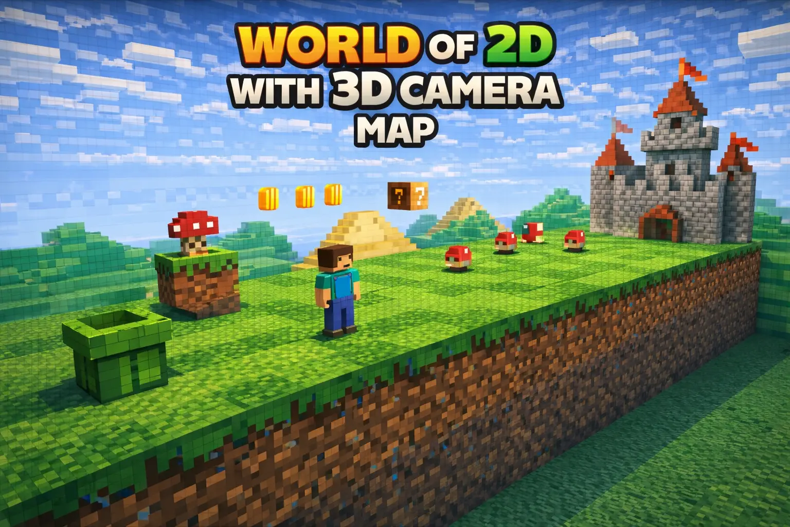 world of 2d with 3d camera map thumbnail