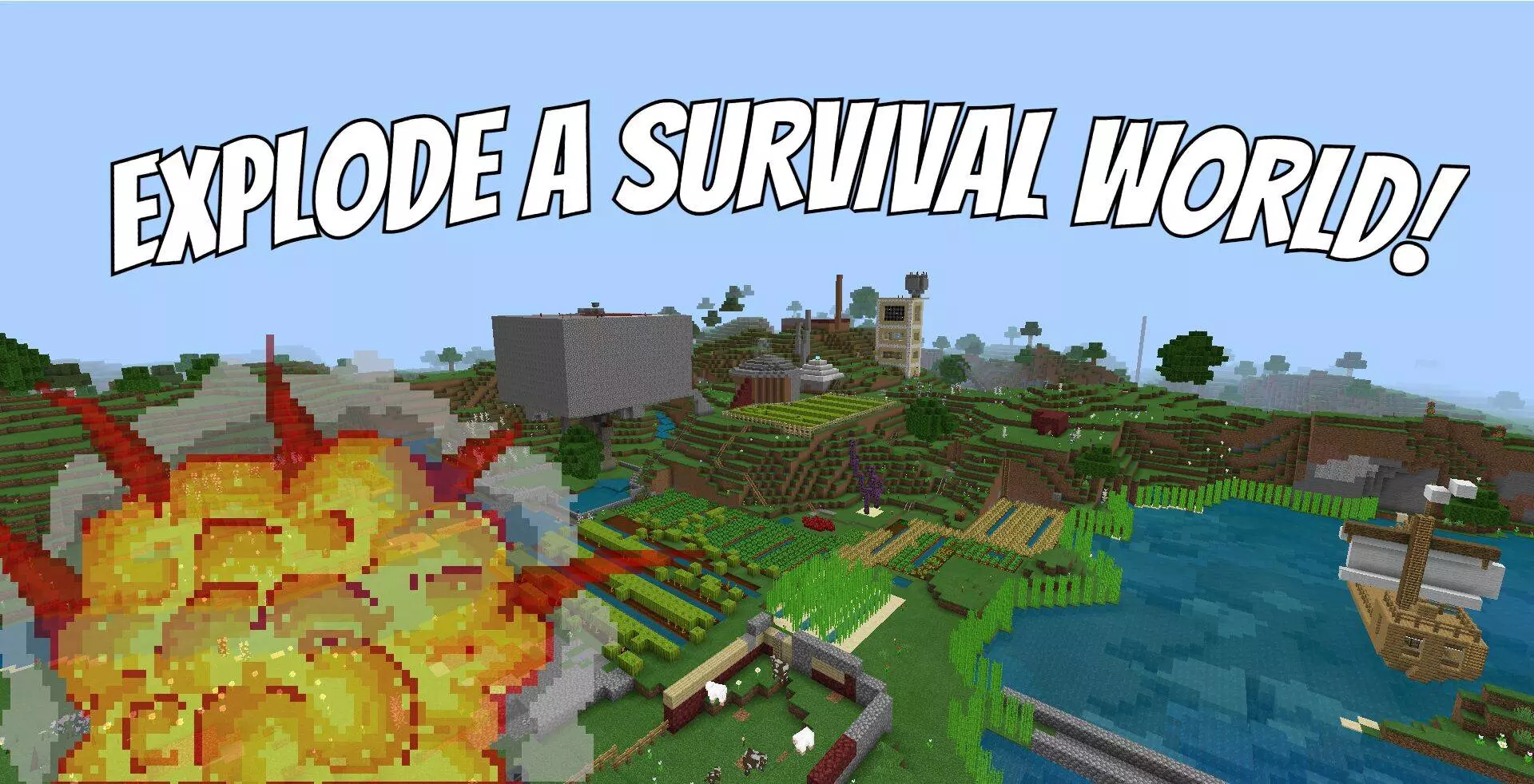 explode a survival world map thumbnail