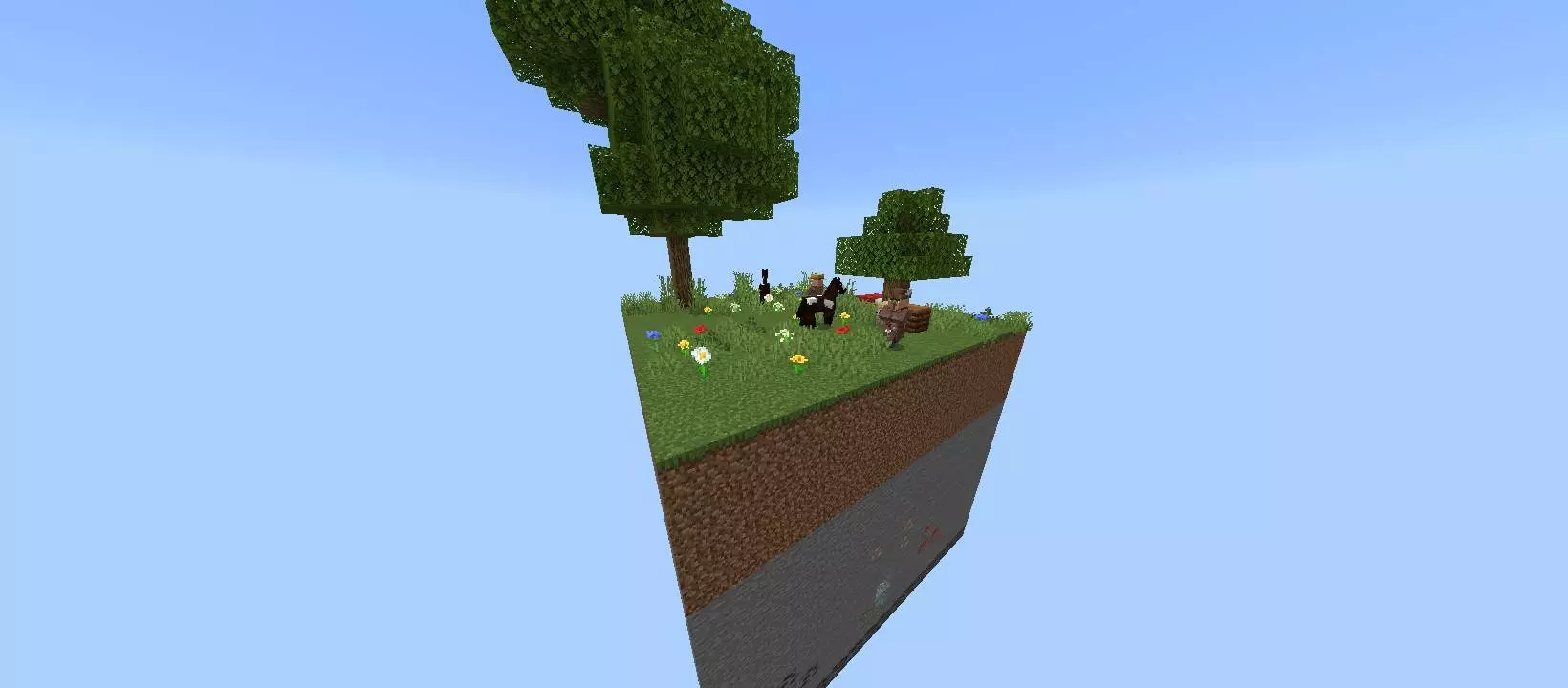 onechunk survival challenge map screenshot
