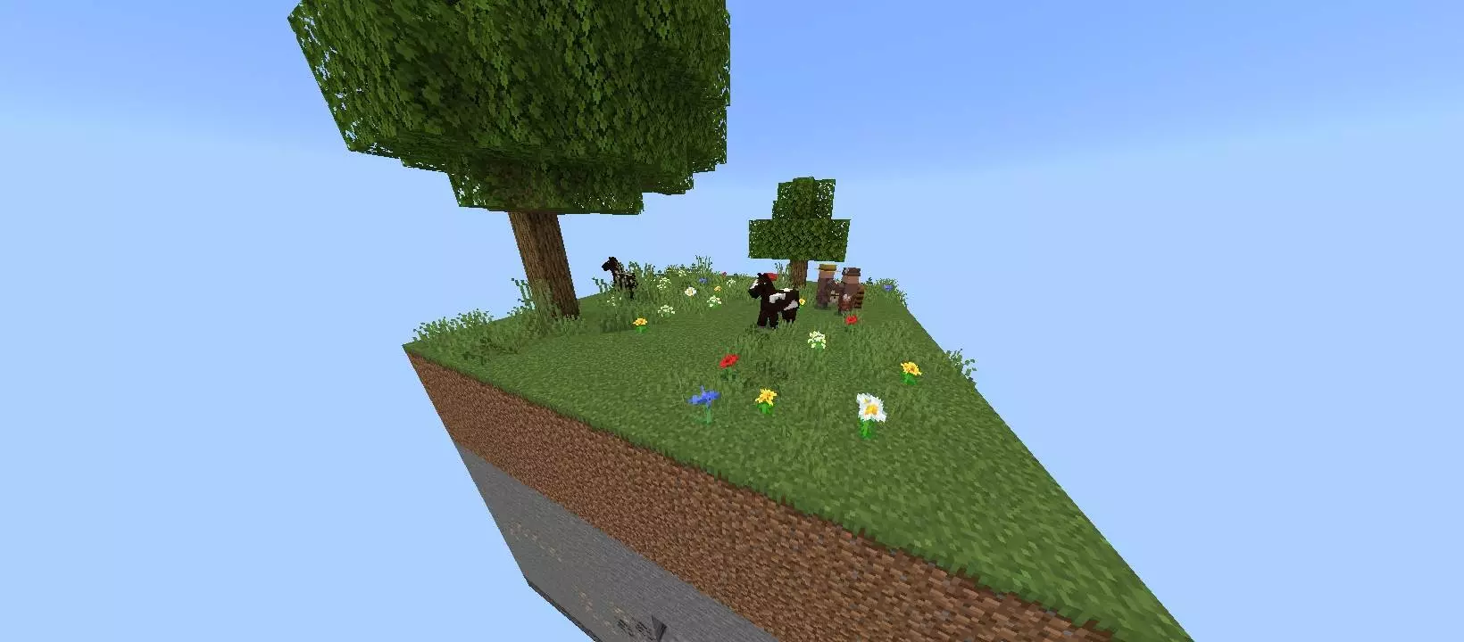 onechunk survival challenge map screenshot