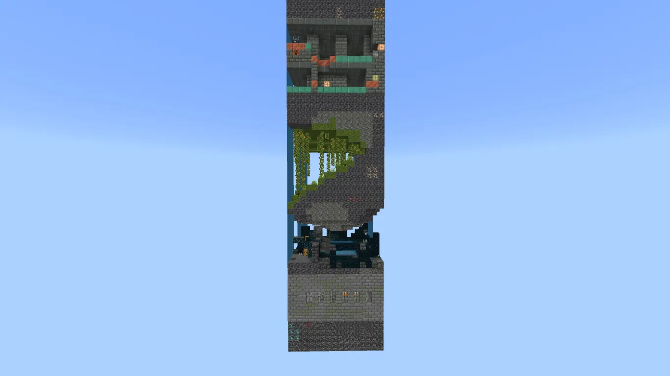 onechunk survival map screenshot