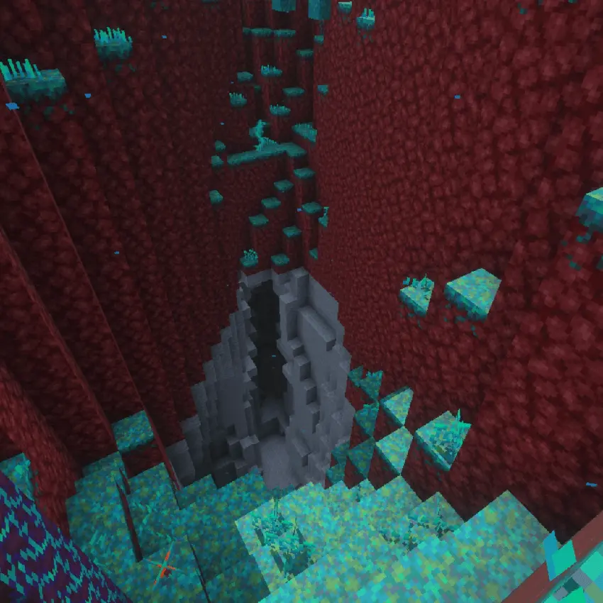 warped forest world infinite biome map screenshot