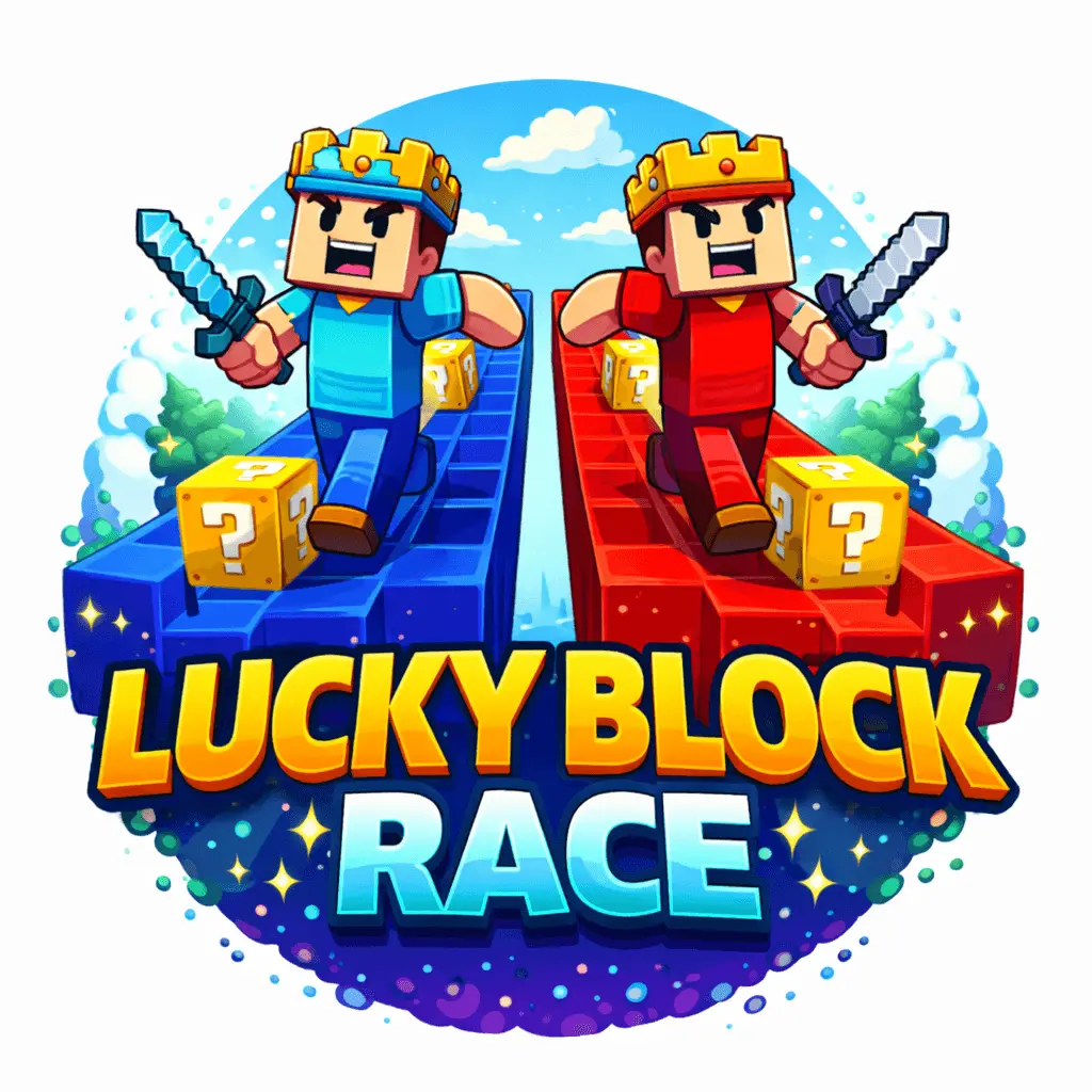 lucky block race for 2 players map thumbnail