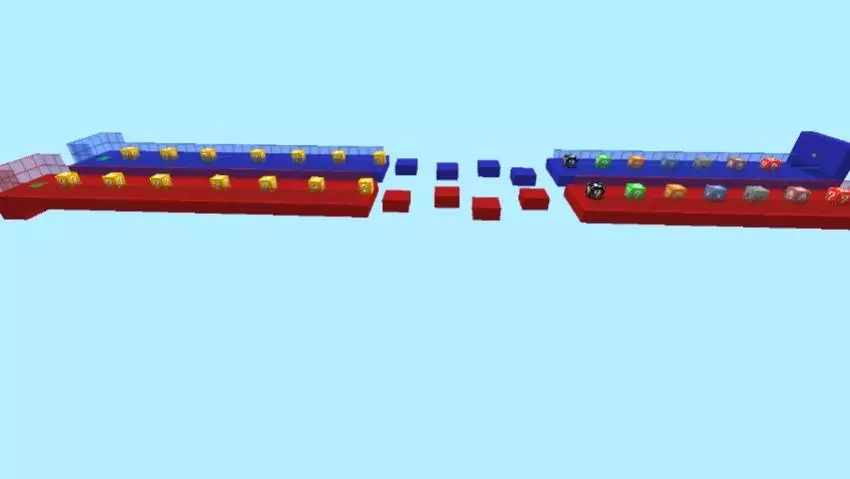 lucky block race for 2 players map screenshot