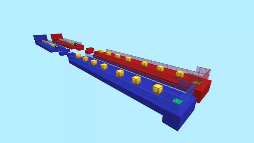 lucky block race for 2 players map screenshot