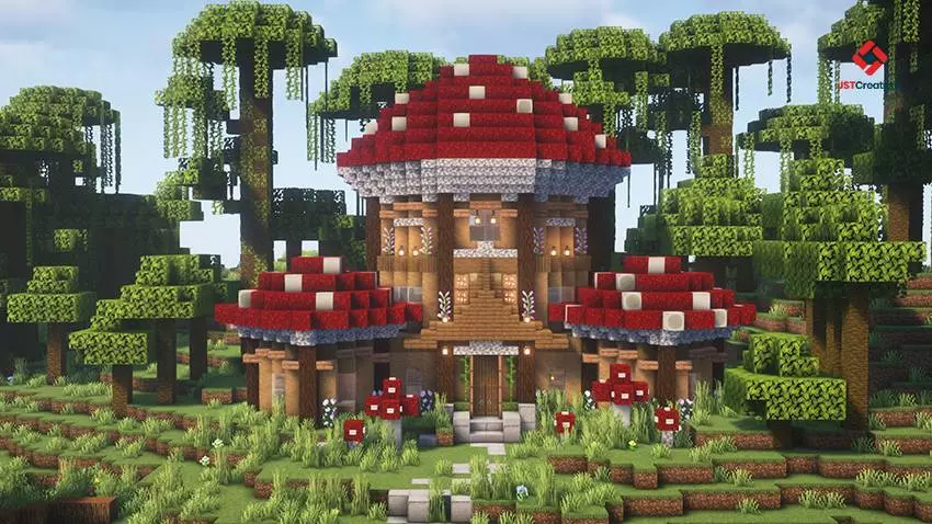 survival mushroom house map screenshot