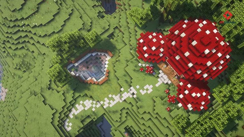 survival mushroom house map screenshot