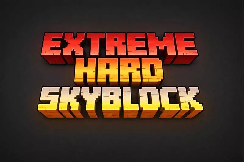 extreme hard skyblock map thumbnail