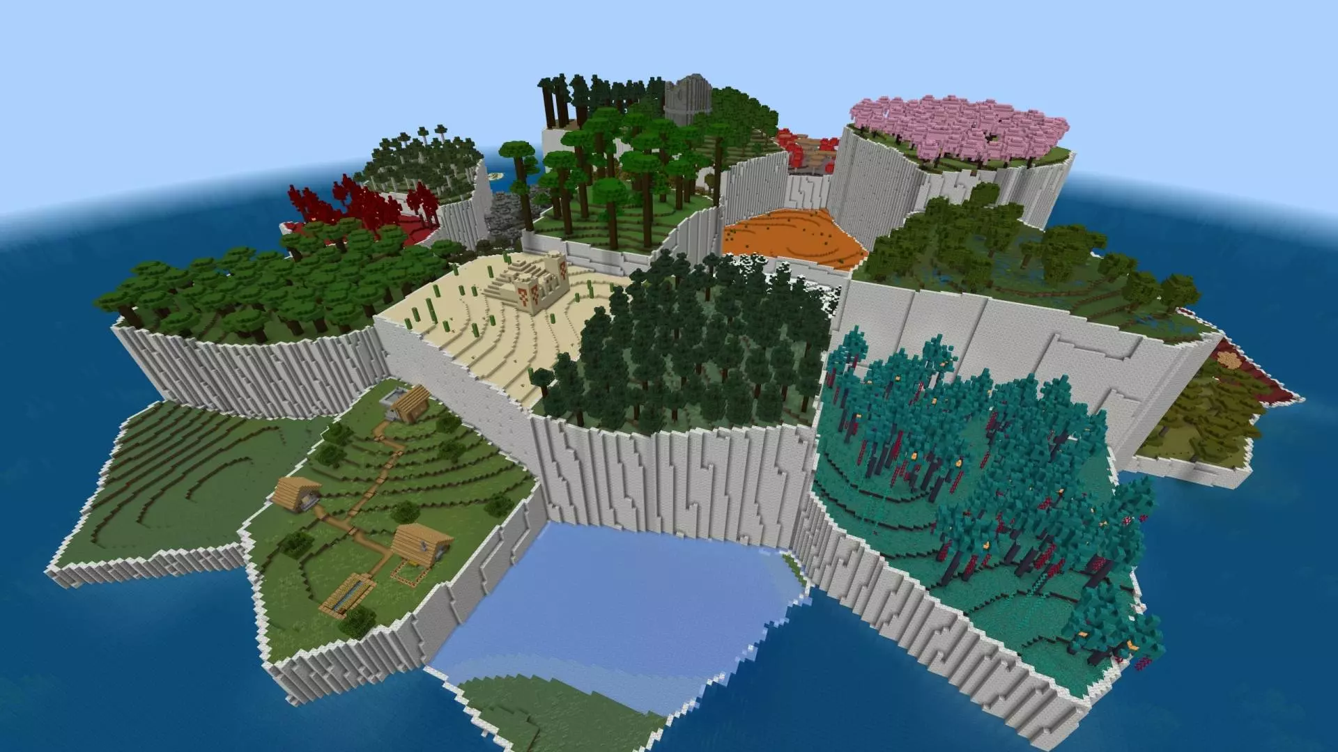 multibiome survival island map screenshot