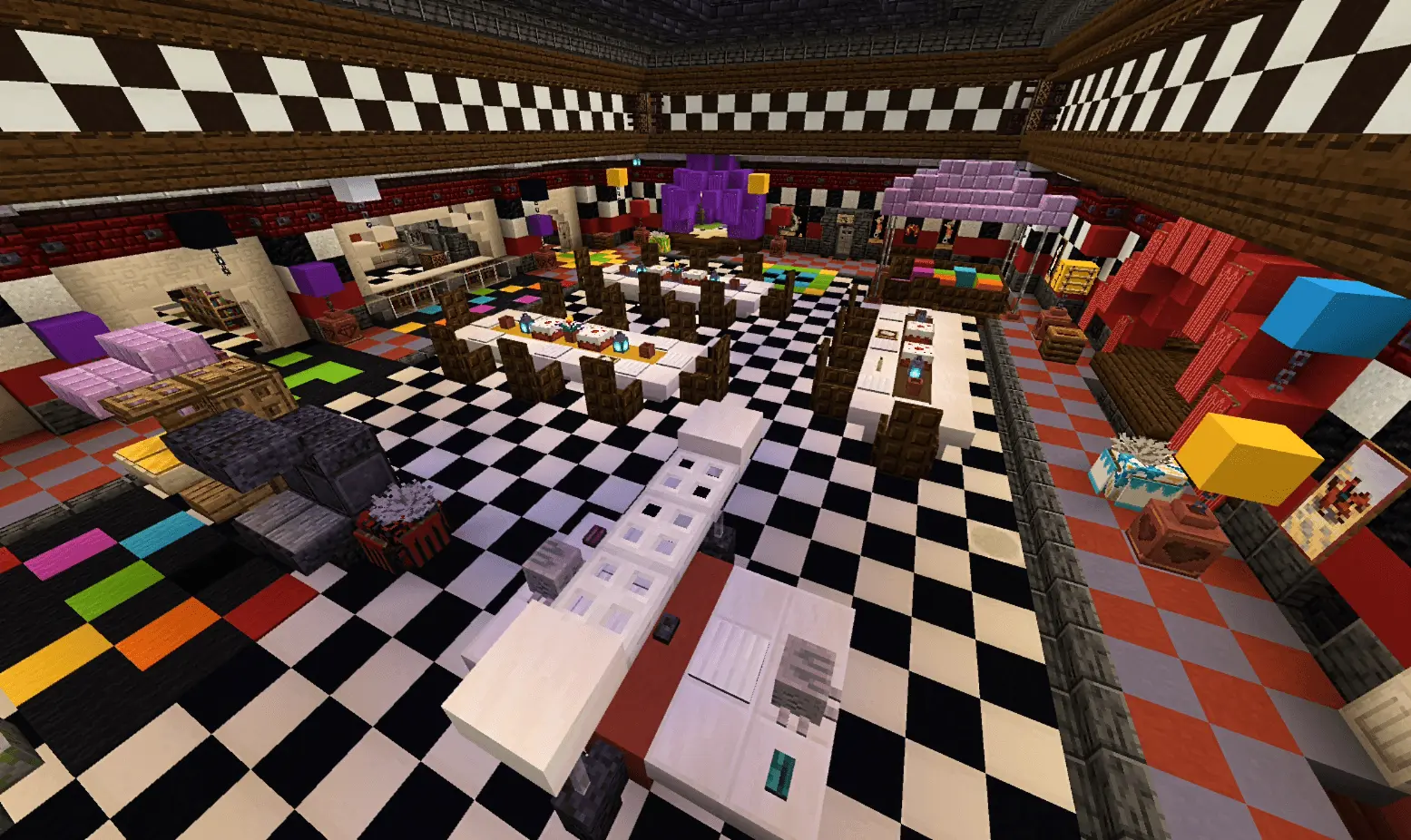 fnaf 1 pizzeria game based hide and seek map screenshot