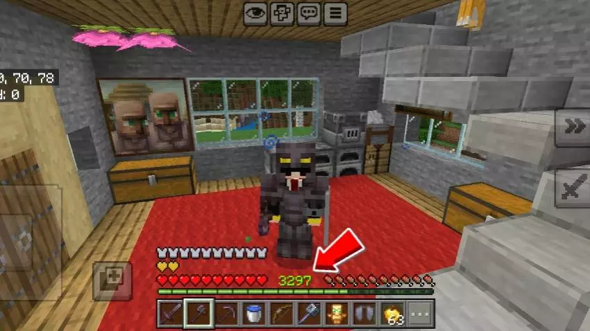 achivement on starter survival world with big house map screenshot