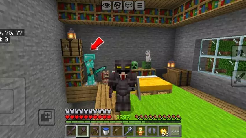 achivement on starter survival world with big house map screenshot