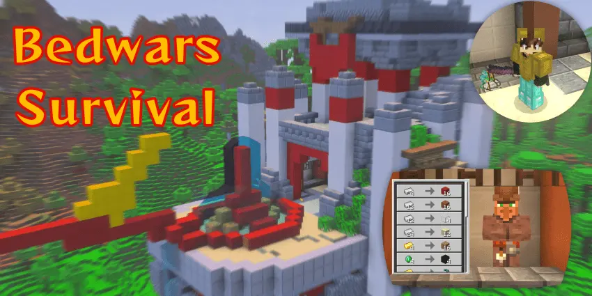 bedwars or survival keepinventory achievements enabled map thumbnail