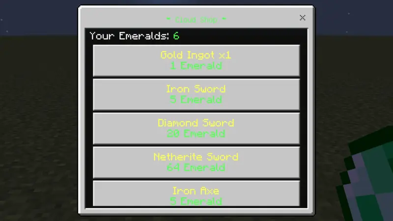 Cloud Shop Addon screenshot 2