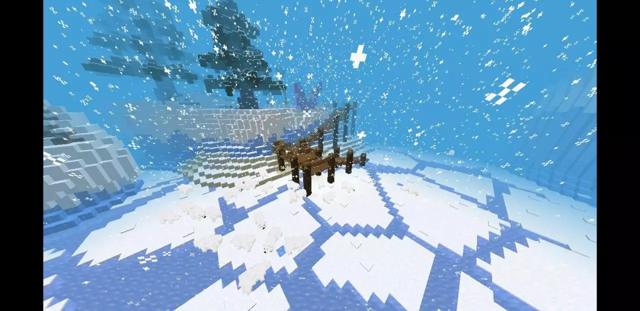 snow biome survival map screenshot