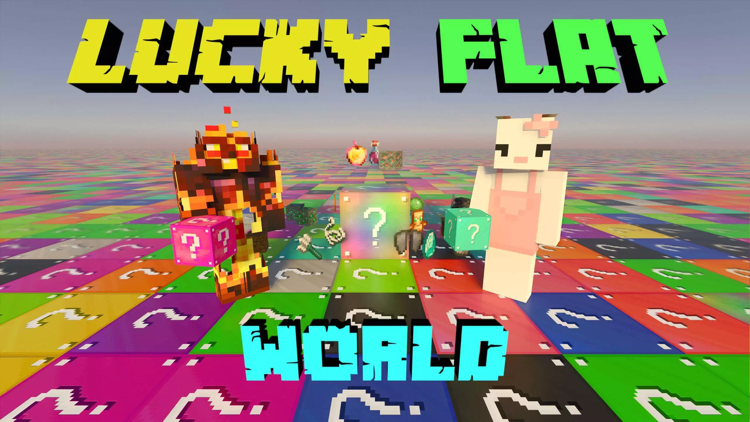 lucky flat world map thumbnail