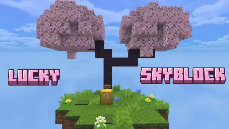 lucky skyblock map thumbnail
