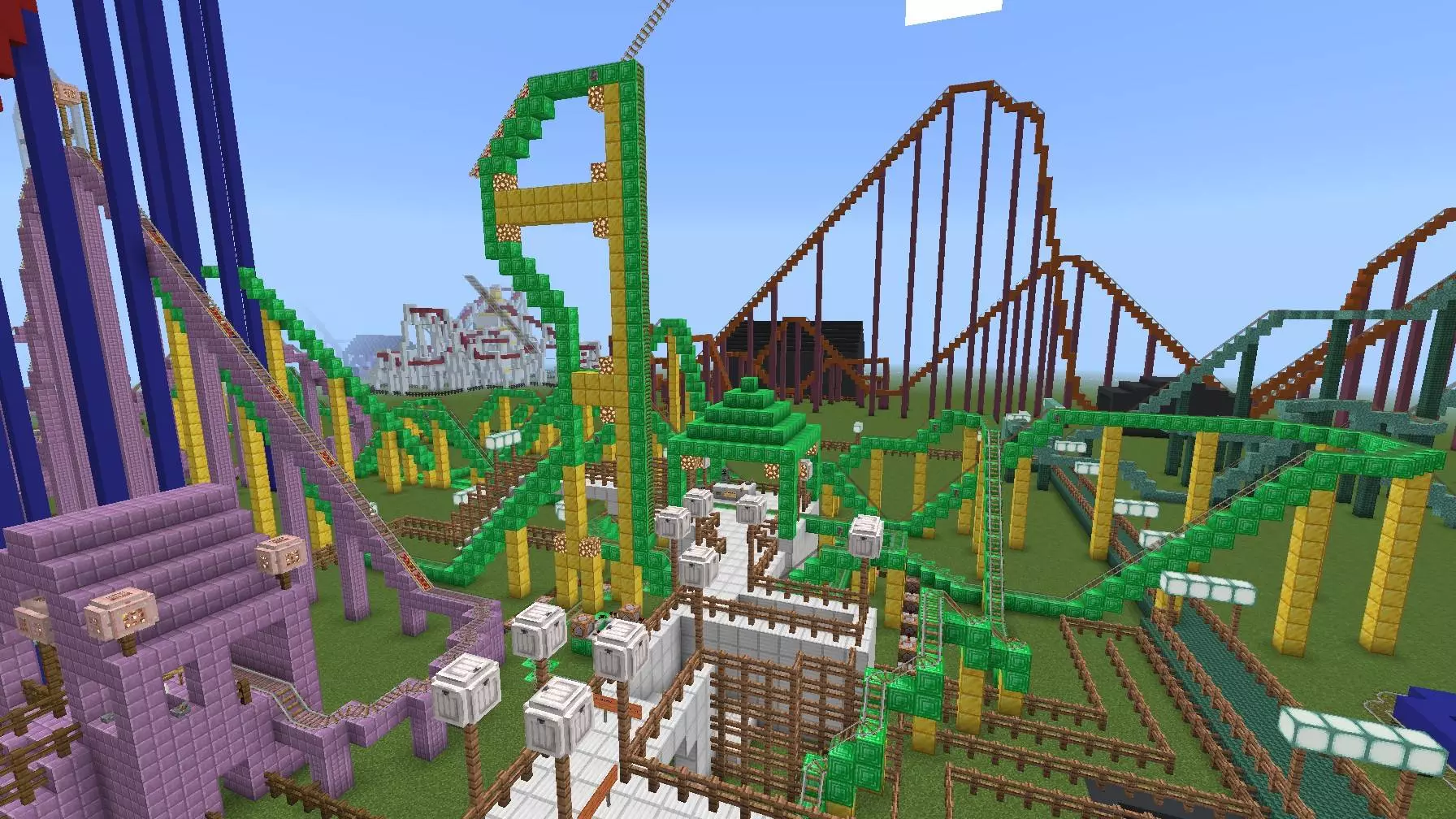 aj land roller coaster town map screenshot