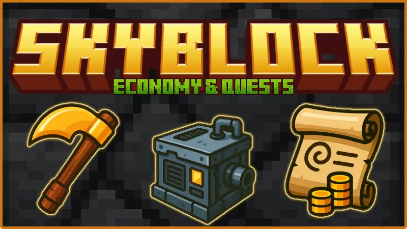 advanced skyblock economy quests map thumbnail