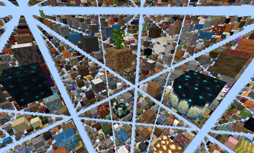 ultimate skygrid skyblock map screenshot