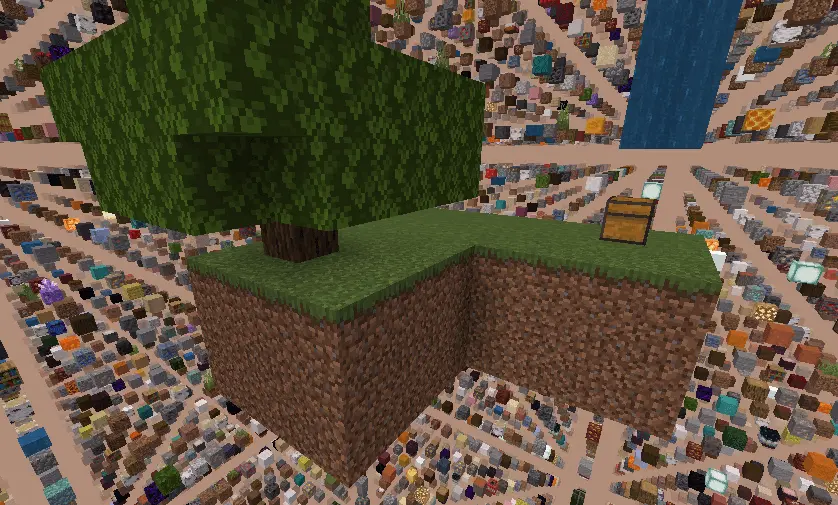ultimate skygrid skyblock map screenshot