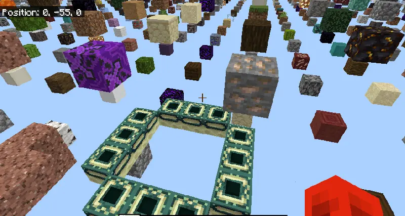 ultimate skygrid skyblock map screenshot
