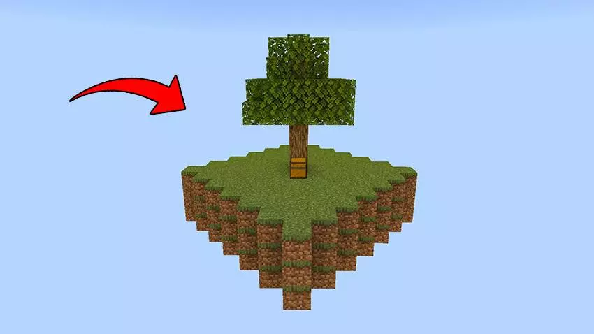 straight line skyblock map thumbnail
