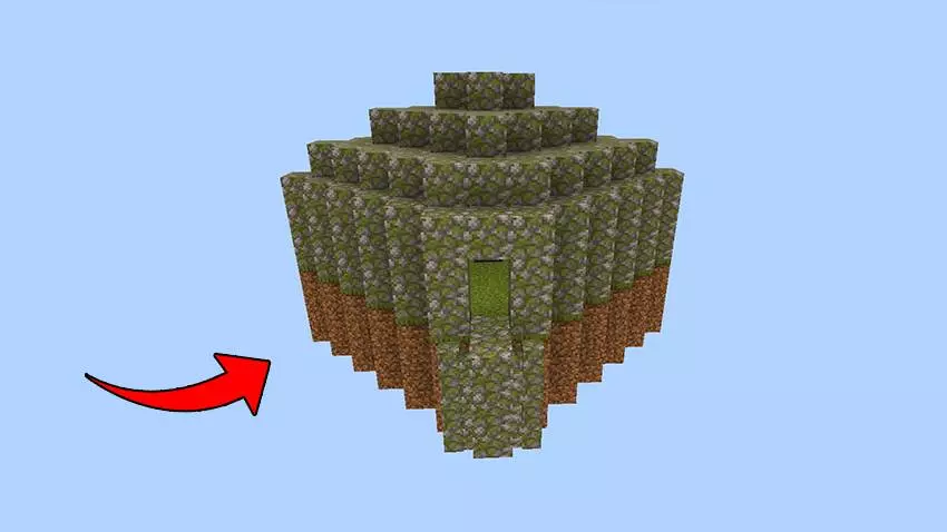 straight line skyblock map screenshot