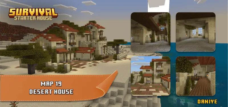 survival starter house bedrock edition map screenshot